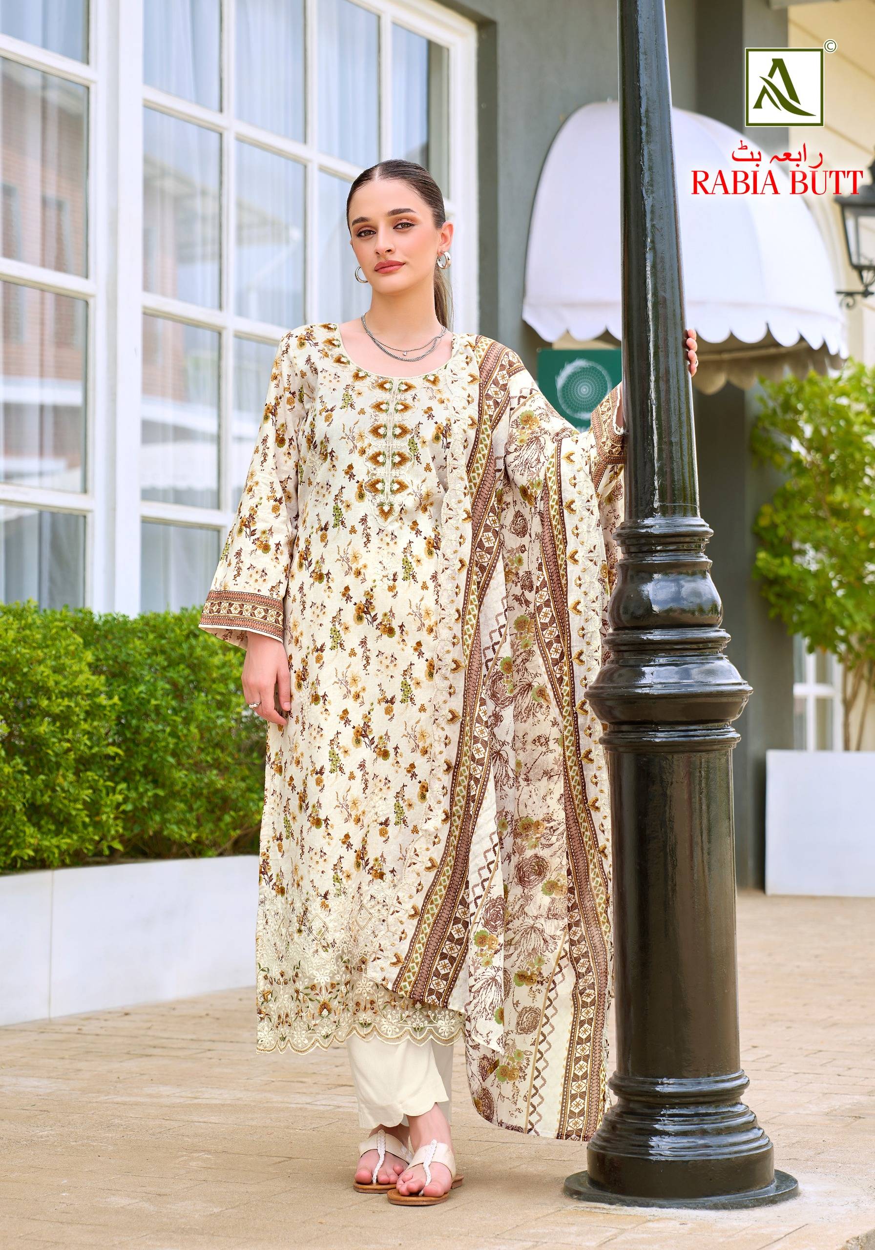 RABIA BUTT BY ALOK SUIT 01 To 08 Series Beautiful Festive Suits Stylish Colorful Fancy Casual Wear & Ethnic Wear Pure Cambric Cotton Dresses At Wholesale Price
